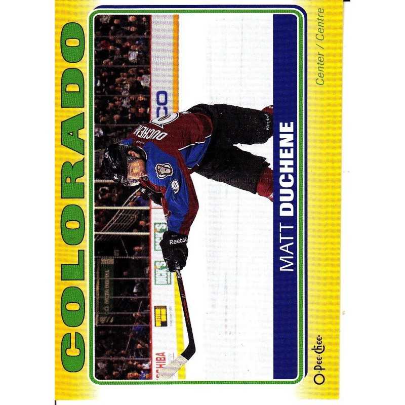 MATT DUCHENE 2012-13 O-PEE-CHEE " STICKERS "