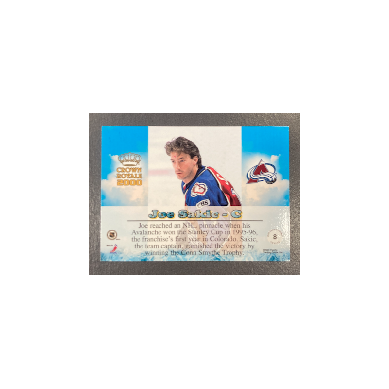 JOE SAKIC 2000 PACIFIC CROWN ROYALE 8