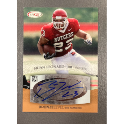 BRIAN LEONARD 2007 SAGE BRONZE LEVEL AUTO - EXMT CONDITION