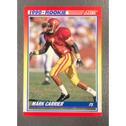 MARK CARRIER 1990 SCORE ROOKIE