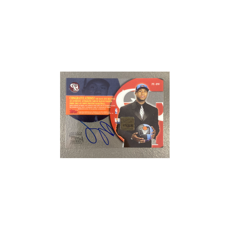 DAJUAN WAGNER 2002-03 TOPPS PRISTINE AUTO