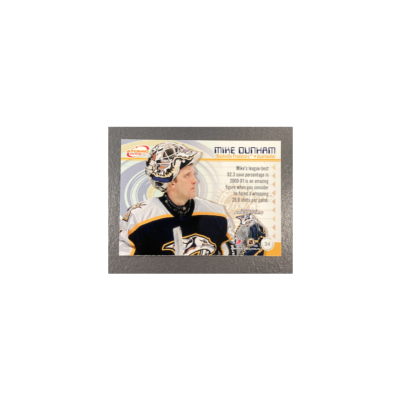 MIKE DUNHAM 2001-02 ATOMIC JERSEYS