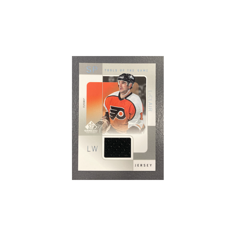 JOHN LECLAIR 2000-01 UD SP GAME USED TOOLS OF THE GAME