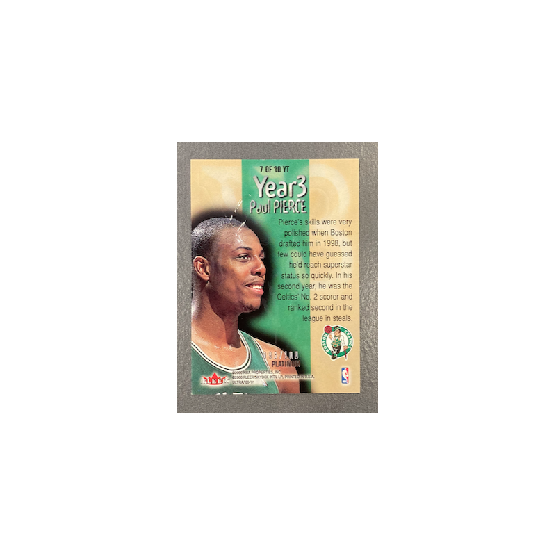 PAUL PIERCE 2000-01 FLEER ULTRA YEAR 3 PLATINUM 93/100