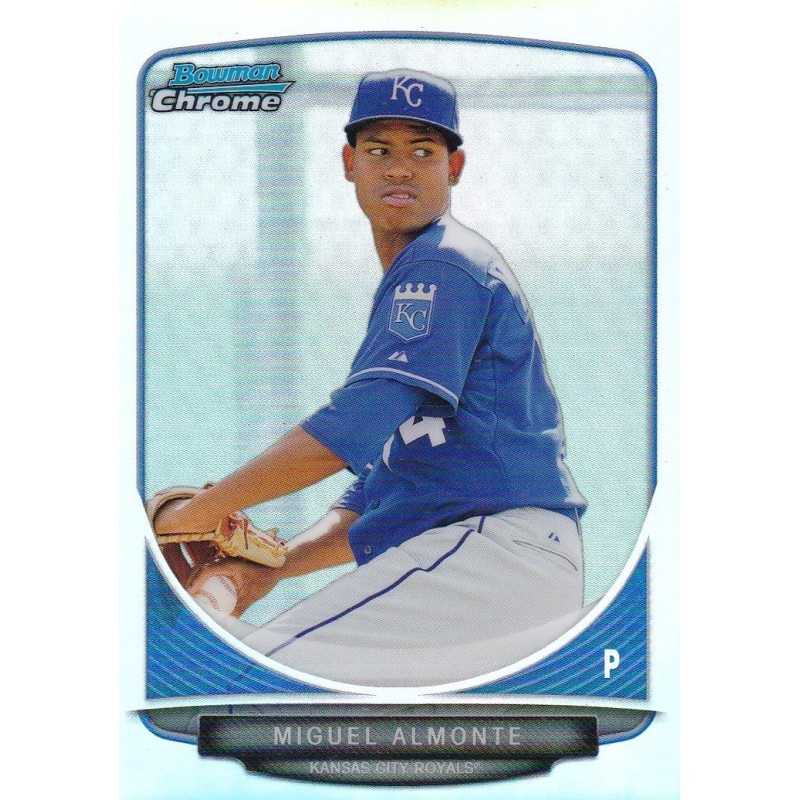 MIGUEL ALMONTE 2013 BOWMAN CHROME PROSPECTS REFRACTOR