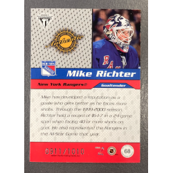 MIKE RICHTER 2000-01 PACIFIC TITANIUM DRAFT DAY EDITION JERSEY 911/1010