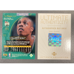 PAUL PIERCE 2001-02 UD ULTIMATE BUYBACK AUTO ON OVATION 00 1/1