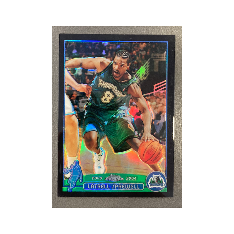 LATRELL SPREWELL 2003-04 TOPPS CHROME REFRACTORS BLACK 25 336/500