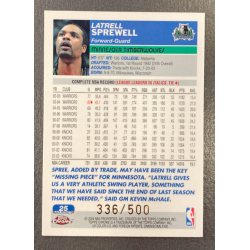 LATRELL SPREWELL 2003-04 TOPPS CHROME REFRACTORS BLACK 25 336/500