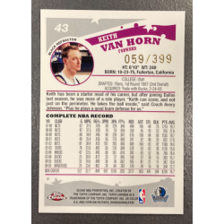 KEITH VAN HORN 2005-06 TOPPS CHROME REFRACTORS BLACK 059/399
