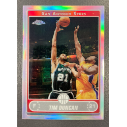 TIM DUNCAN 2006-07 TOPPS CHROME REFRACTOR 2