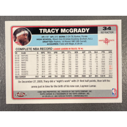 TRACY McGRADY 2006-07 TOPPS CHROME REFRACTOR 34