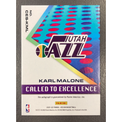 KARL MALONE 2021-22 PANINI RECON CALLED TO EXCELLENCE AUTO /35
