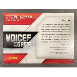 STEVE SMITH 2014-15 PANINI THREADS VOICES OF THE GAME AUTO 229/299