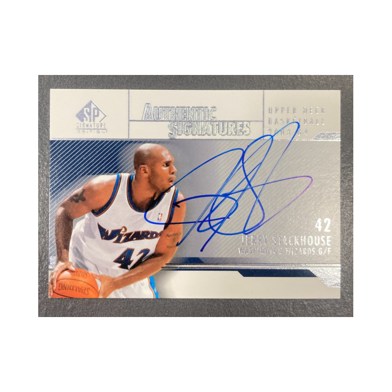 JERRY STACKHOUSE 2003-04 SP SIGNATURE EDITION AUTHENTIC SIGNATURES