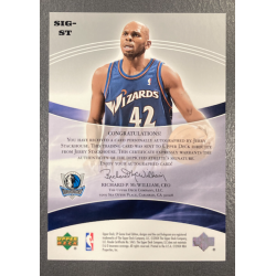 JERRY STACKHOUSE 2004-05 SP GAME USED SIGNIFICANCE AUTO 43/100
