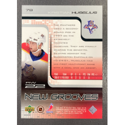 KRISTIAN HUSELIUS 2001-02 UD SP GAME USED NEW GROOVES RC 218/499