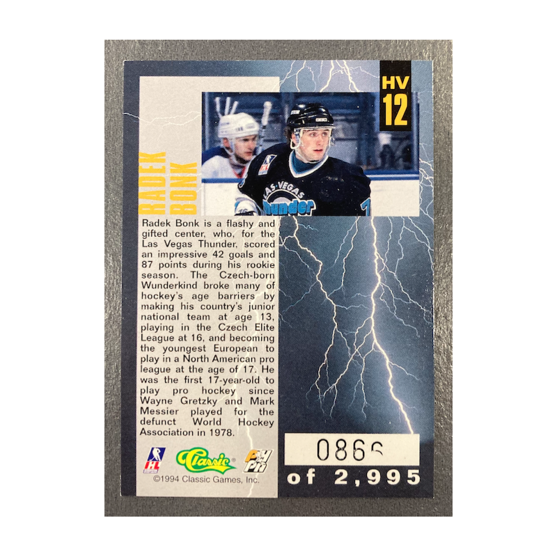 RADEK BONK 1994 CLASSIC FOUR SPORTS HIGH VOLTAGE 866/2995