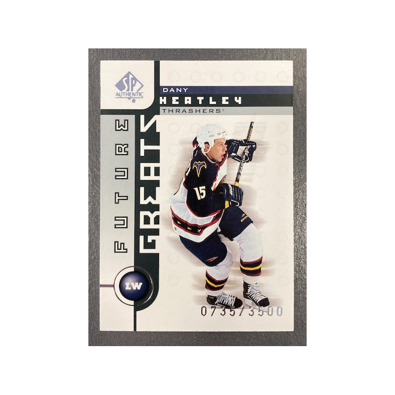 DANY HEATLEY 2001-02 UD SP AUTHENTIC FUTURE GREATS 0735/3000