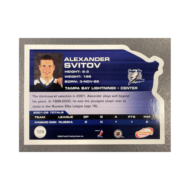 ALEXANDER SVITOV 2002-03 PACIFIC ATOMIC RC