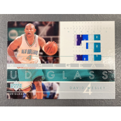 DAVID WESLEY 2002-03 UD GLASS GAME GEAR PATCH