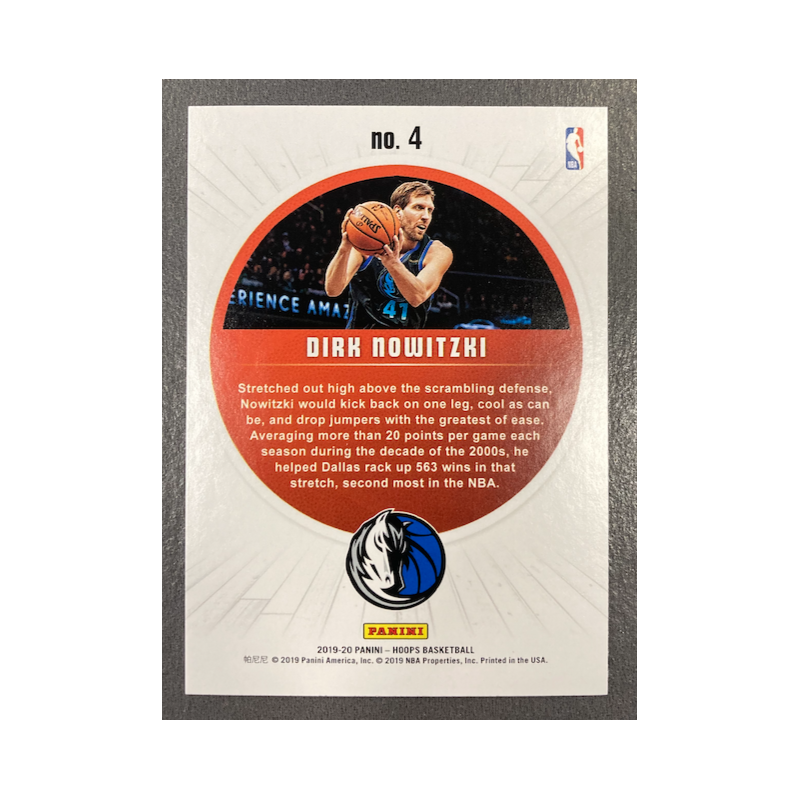 DIRK NOWITZKI 2019-20 HOOPS LEGENDS OF THE BALL
