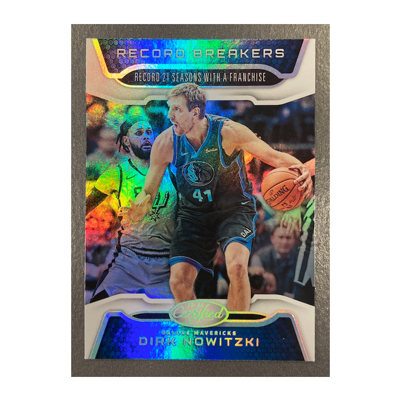 DIRK NOWITZKI 2019-20 PANINI CERTIFIED RECORD BREAKERS