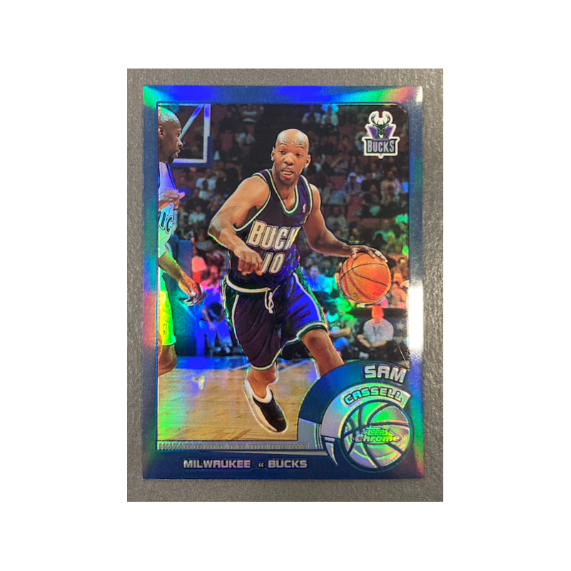 SAM CASSELL 2002-03 TOPPS CHROME REFRACTOR 75