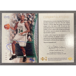 PAUL PIERCE 2001-02 UPPER DECK BUYBACK AUTO ON 2000-01 LEGENDS 10/10