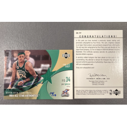 PAUL PIERCE 2003-04 UD ULTIMATE BUYBACK AUTO 10/10 ON NBA ALL STAR AUTHENTICS