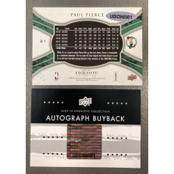PAUL PIERCE 2009-10 EXQUISITE BUYBACK AUTO 04/13 ON EXQUISITE 08-09