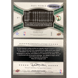 PAUL PIERCE 2009-10 EXQUISITE BUYBACK AUTO 03/13 ON EXQUISITE 08-09
