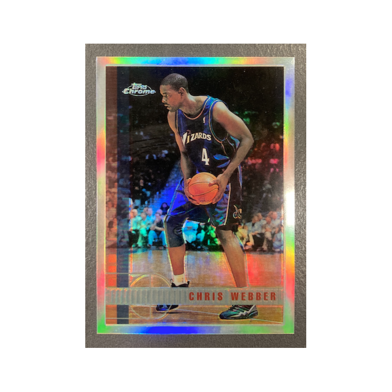 CHRIS WEBBER 1997-98 TOPPS CHROME REFRACTOR 185