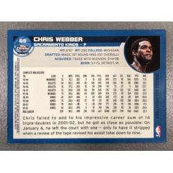 CHRIS WEBBER 2002-03 TOPPS CHROME REFRACTOR 69