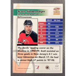 SCOTT NIEDERMAYER 1999-00 PACIFIC PARAMOUNT HOLOGRAPHIC SILVER 39/99