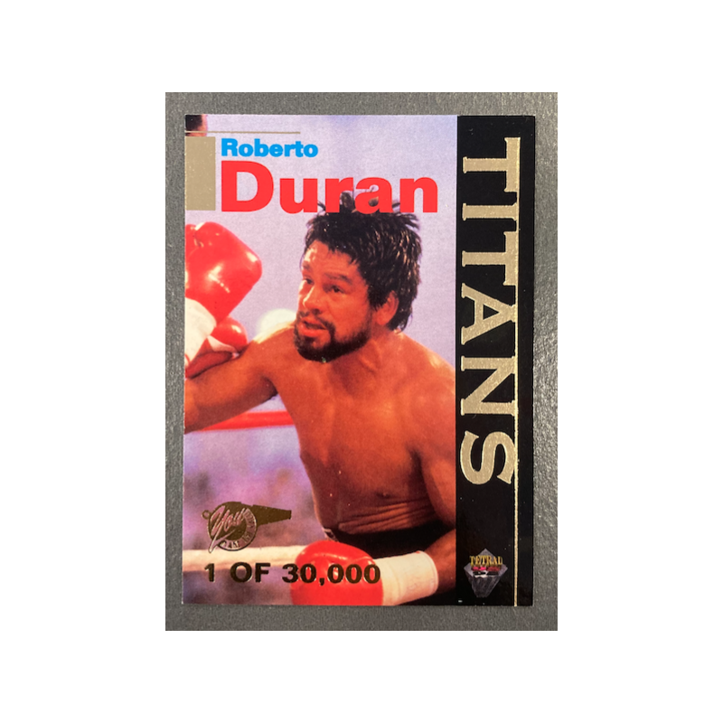 ROBERTO DURAN 1995 SIGNATURE ROOKIES TETRAD TITANS T1 1/30 000