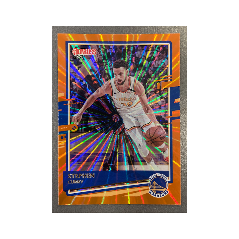 STEPHEN CURRY 2020-21 DONRUSS ORANGE LASER