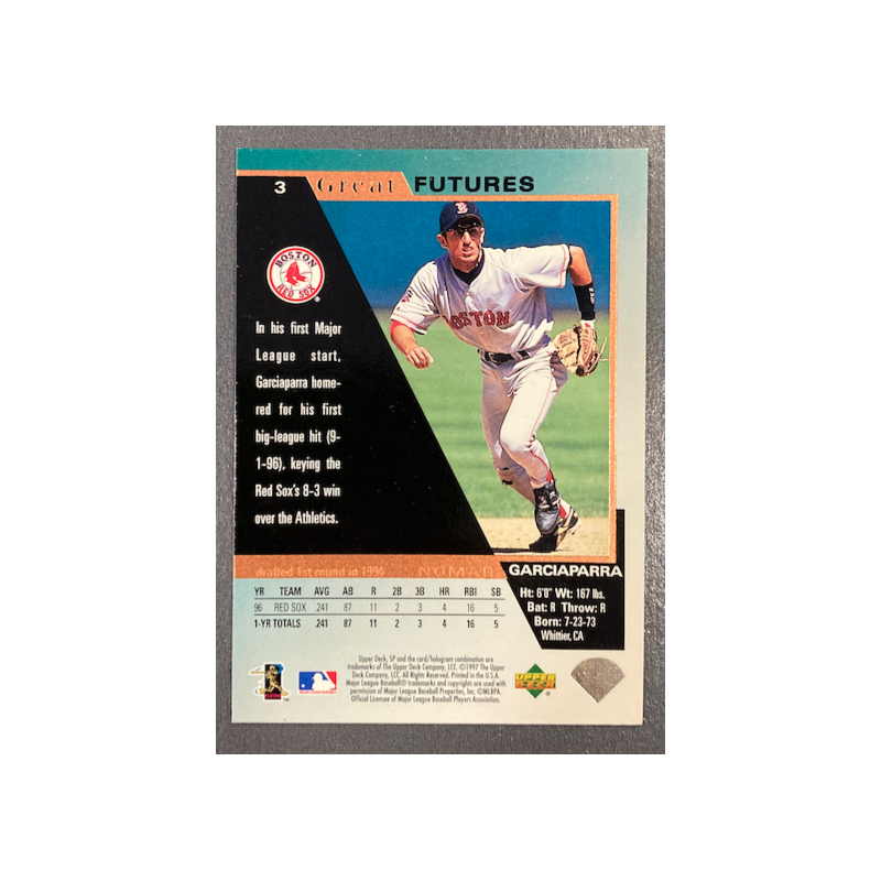 NOMAR GARCIAPARRA 1997 UPPER DECK SP GREAT FUTURES