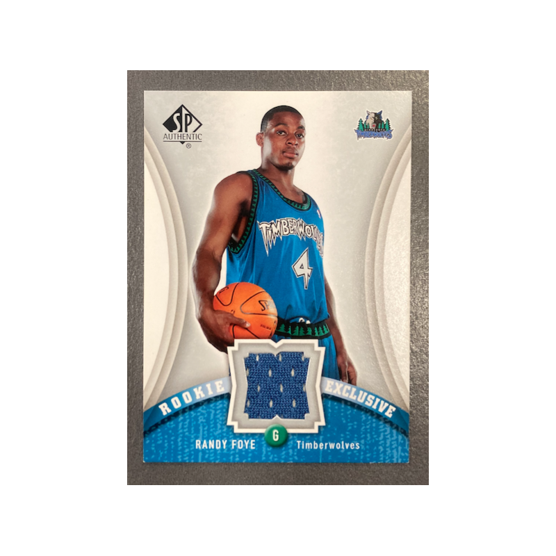 RANDY FOYE 2006-07 SP AUTHENTIC ROOKIE EXCLUSIVE JERSEY