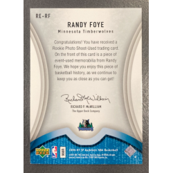 RANDY FOYE 2006-07 SP AUTHENTIC ROOKIE EXCLUSIVE JERSEY