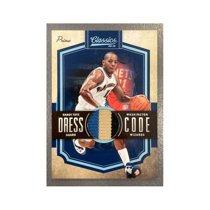 RANDY FOYE 2009-10 PANINI CLASSICS DRESS CODE PRIME PATCH /25