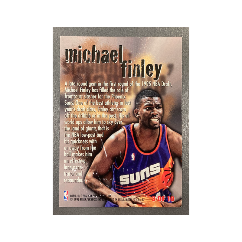 MICHAEL FINLEY 1996-97 FLEER METAL STEEL SLAMMIN'