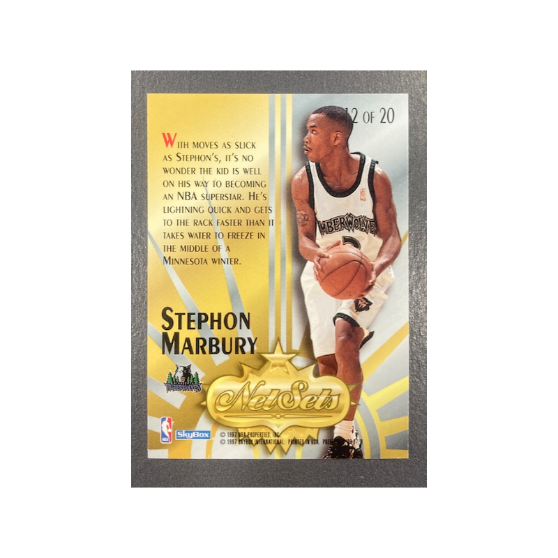 STEPHON MARBURY 1996-97 SKYBOX PREMIUM NET SETS 12