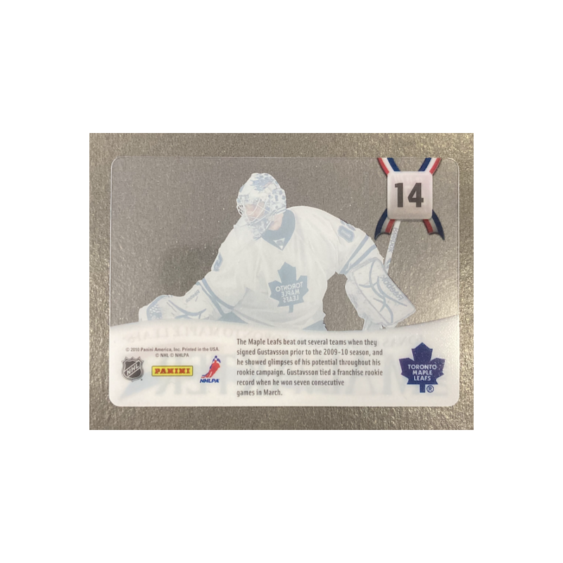 JONAS GUSTAVSSON 2010-11 DONRUSS DEN MALVAKTER