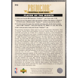 REDEMPTION 1995-96 UPPER DECK PREDICTOR PLAYER OF THE MONTH R10 LONG SHOT CARD