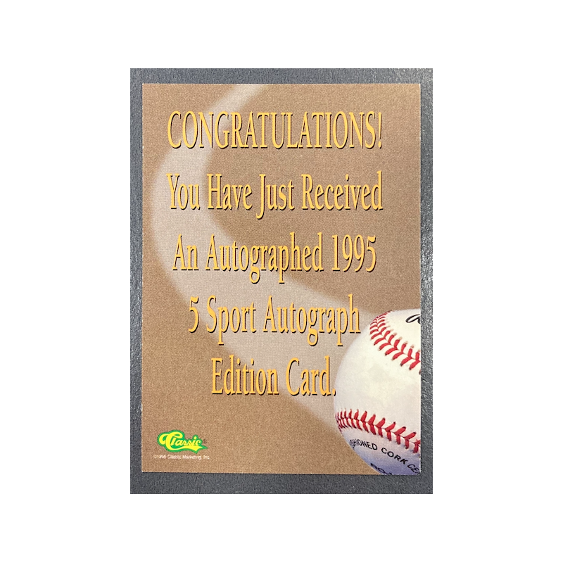 CALVIN REESE 1995 CLASSIC FIVE SPORT AUTO 118