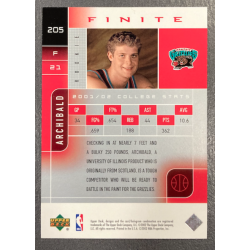 ROBERT ARCHIBALD 2002-03 UPPER DECK FINITE ROOKIE 768/900