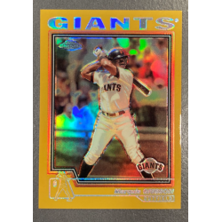 MARQUIS GRISSOM 2004 TO¨PPS CHROME GOLD REFRACTOR 340