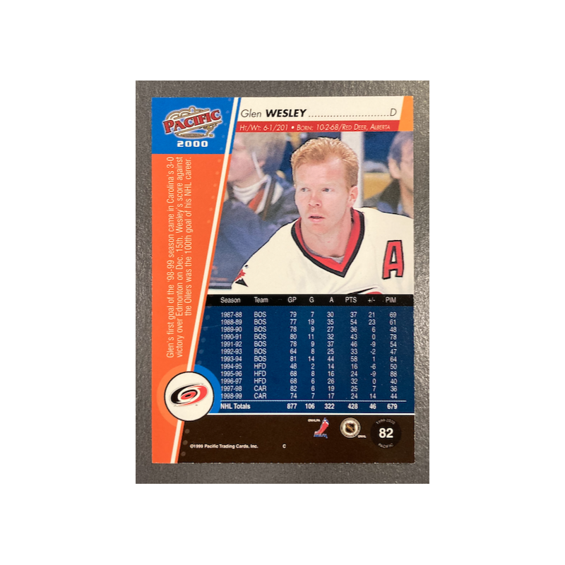GLEN WESLEY 1999-00 PACIFIC PREMIERE DATE 09/46