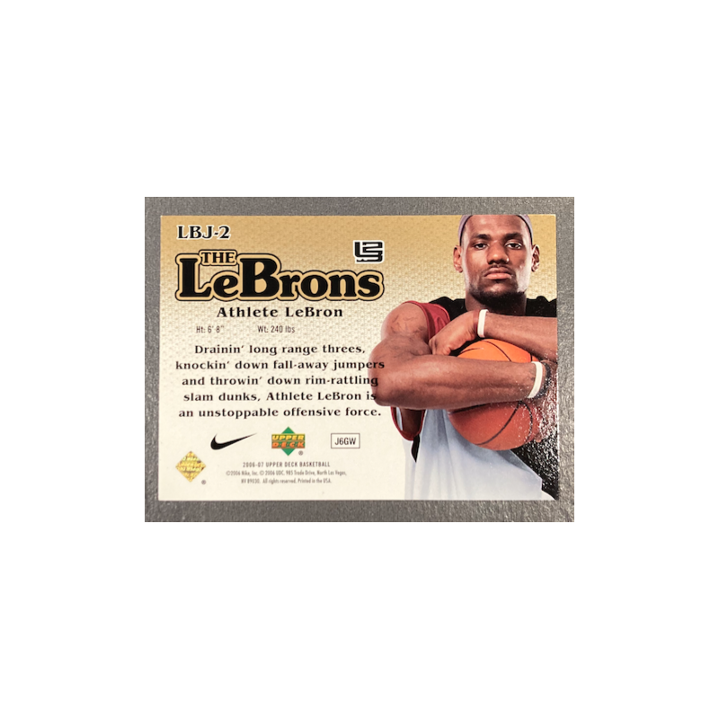 LEBRON JAMES 2006-07 UPPER DECK THE LEBRON GOLD LBJ-2